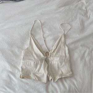 Cute white going out top